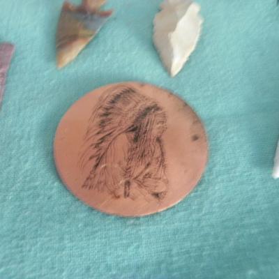 NATIVE AMERICAN ART-ARROWHEADS-CAST IRON COCOBELLA