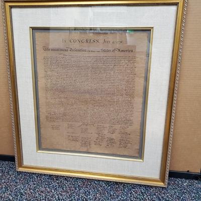 Framed Print - In Congress July 4, 1776