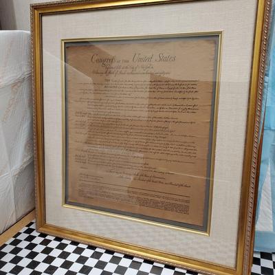 Framed print - Congress of the United States