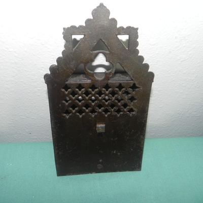 VINTAGE CAST IRON MATCH HOLDERS