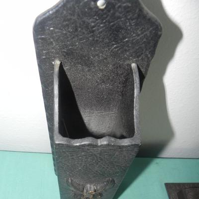 VINTAGE CAST IRON MATCH HOLDERS