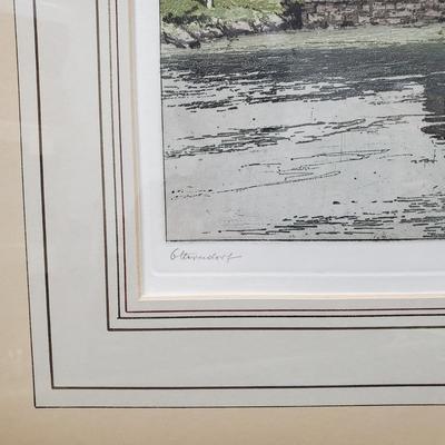 Framed Lithograph - Ottendorf   Josef Eidenberger