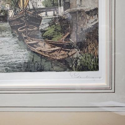 Framed Lithograph - Ottendorf   Josef Eidenberger