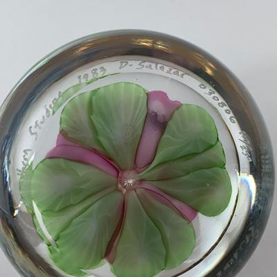 Lot 33 Lundberg Studios by Daniel Salazar paperweight