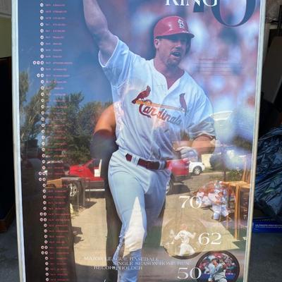 Mark Mcwire 70 home run king poster 1998