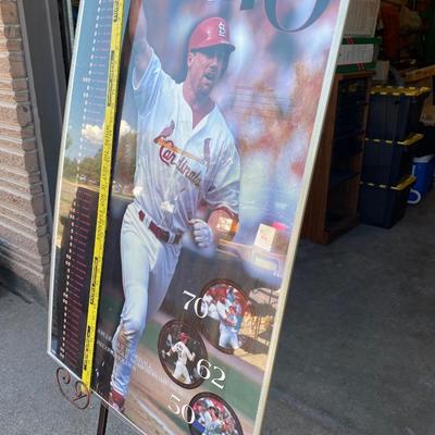 Mark Mcwire 70 home run king poster 1998