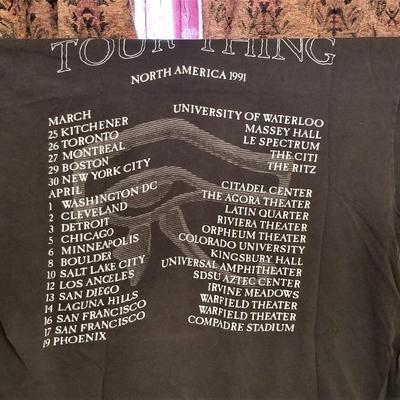 Lot #133  Vintage 1991 Sisters of Mercy Tour T-Shirt