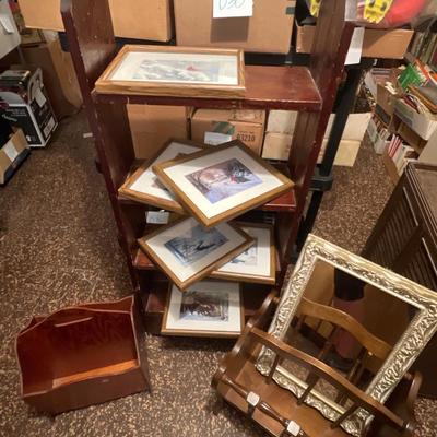 D55-Shelf, wall art, magazine racks and mirror