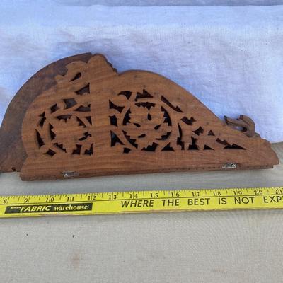 Wood foldable corner shelf