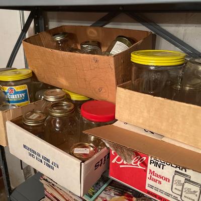 W4-Miscellaneous canning jars and storage jar containers