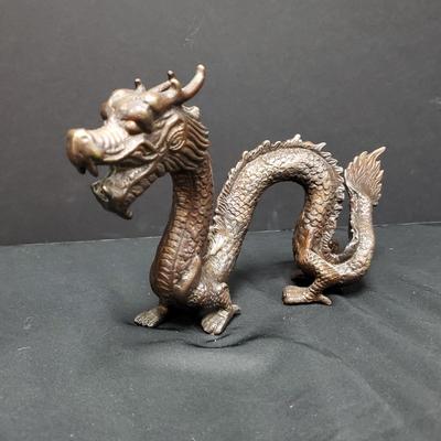 Bronze Dragon Statue