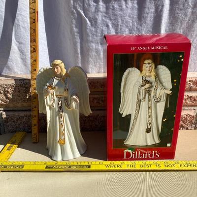 Porcelain angel music box