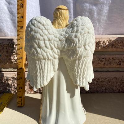 Porcelain angel music box