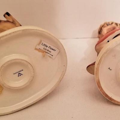 Lot #141  Lot of 2 Vintage Hummels - "Doll Mother" and "Knitter"