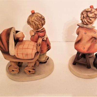Lot #141  Lot of 2 Vintage Hummels - "Doll Mother" and "Knitter"