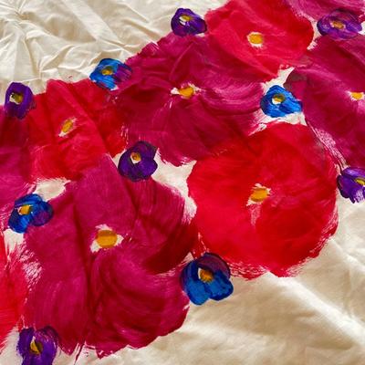 LOT 217   VINTAGE PAINTED BORDER SKIRT MADE IN GREESE