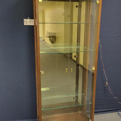 Second Display Case with Glass Shelves