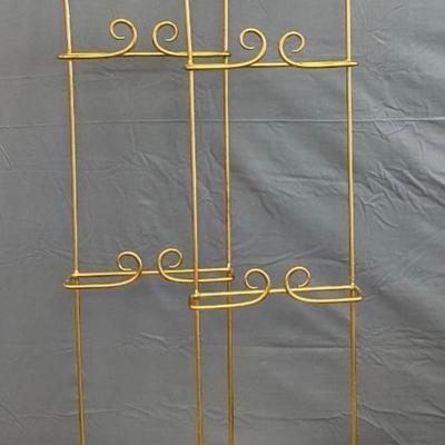 Set of Gold Plate Hangers