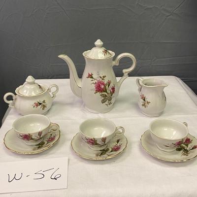 Flower Tea Set for 3
