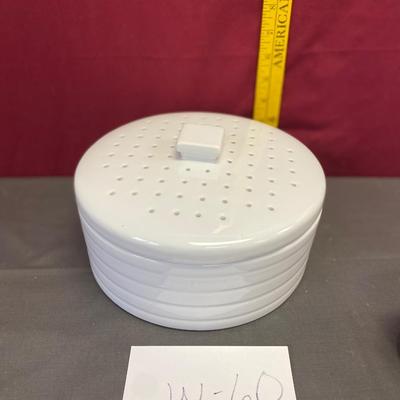 White Porcelain Steamer
