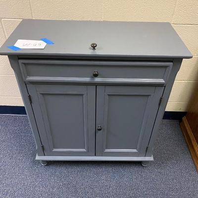 Gray Cabinet with Drawer