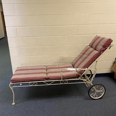 Outdoor Lounge Chair on Rollers