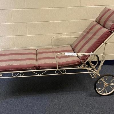 Outdoor Lounge Chair on Rollers