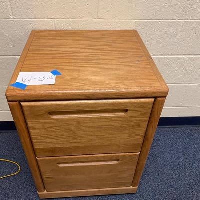Wooden 2Drawer Filing Cabinet