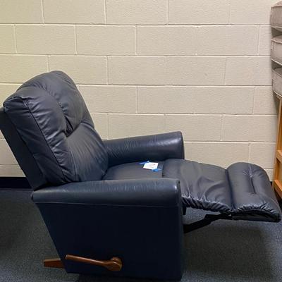 Blue-Gray Rocker Recliner