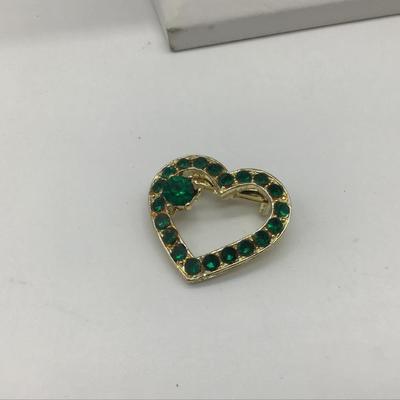 Green Heart Pin