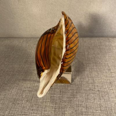 Vintage Murano Glass Conch Shell
