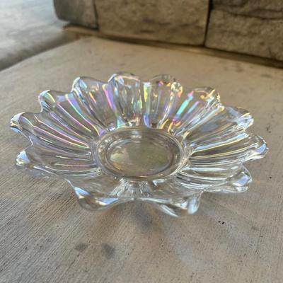 Carnival glass trinket dish