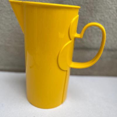 Yellow retro melamine pitcher