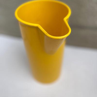 Yellow retro melamine pitcher