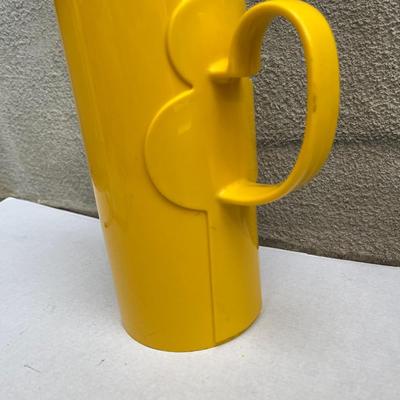 Yellow retro melamine pitcher