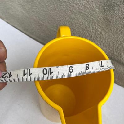 Yellow retro melamine pitcher