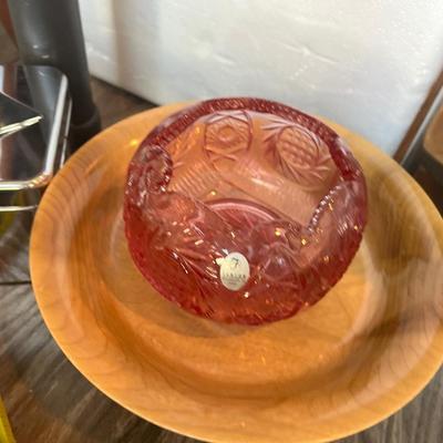 Pink Fenton bowl