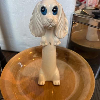 Vintage ceramic puppy figurine