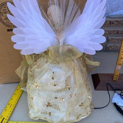 Fiber optic angel tree topper
