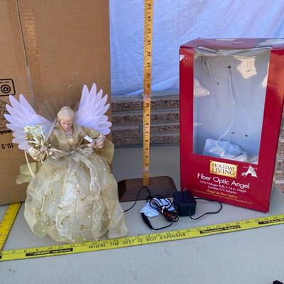 Fiber optic angel tree topper