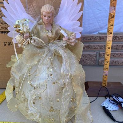 Fiber optic angel tree topper