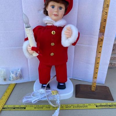 Little boy animatronic Christmas doll