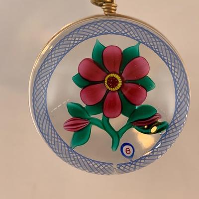 Lot 77 Vintage Glass Pansy pendant