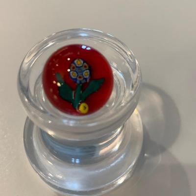 Lot 79 Vintage paperweight button