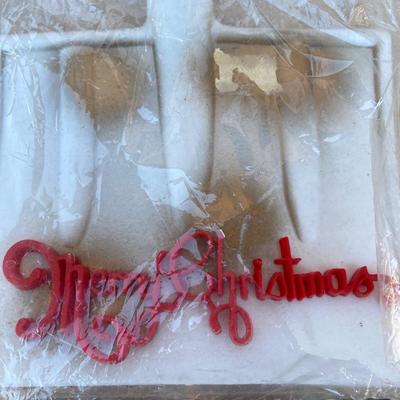 Vintage Christmas door decoration
