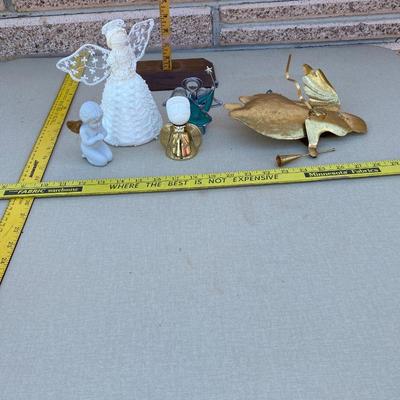 Assortment of angel figurines