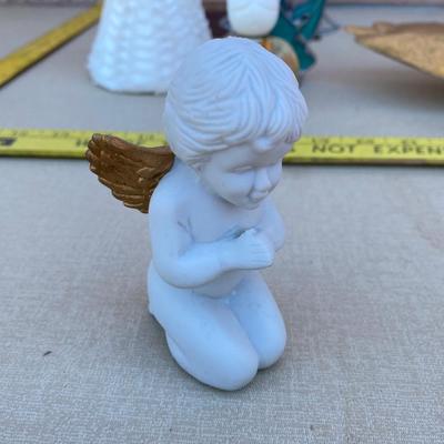 Assortment of angel figurines