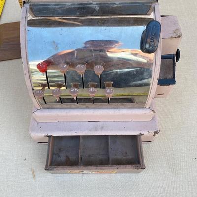 Vintage toy cash register
