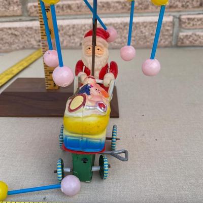 Vintage plastic Santa wind up toy