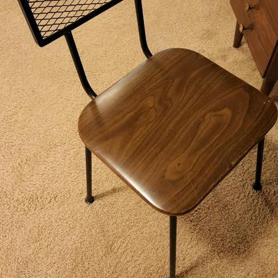 Mid Century MCM Loraman Metal Desk Chair